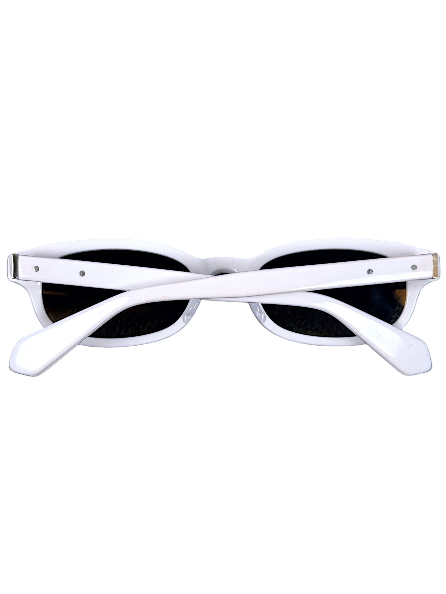 Chrome Hearts Lowrider Sunglasses White Acetate Silver Temple Plaques