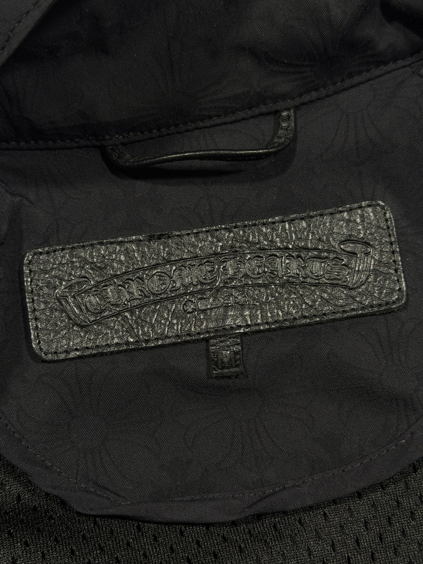 Chrome Hearts Match Point Track Jacket Navy Nylon Windbreaker