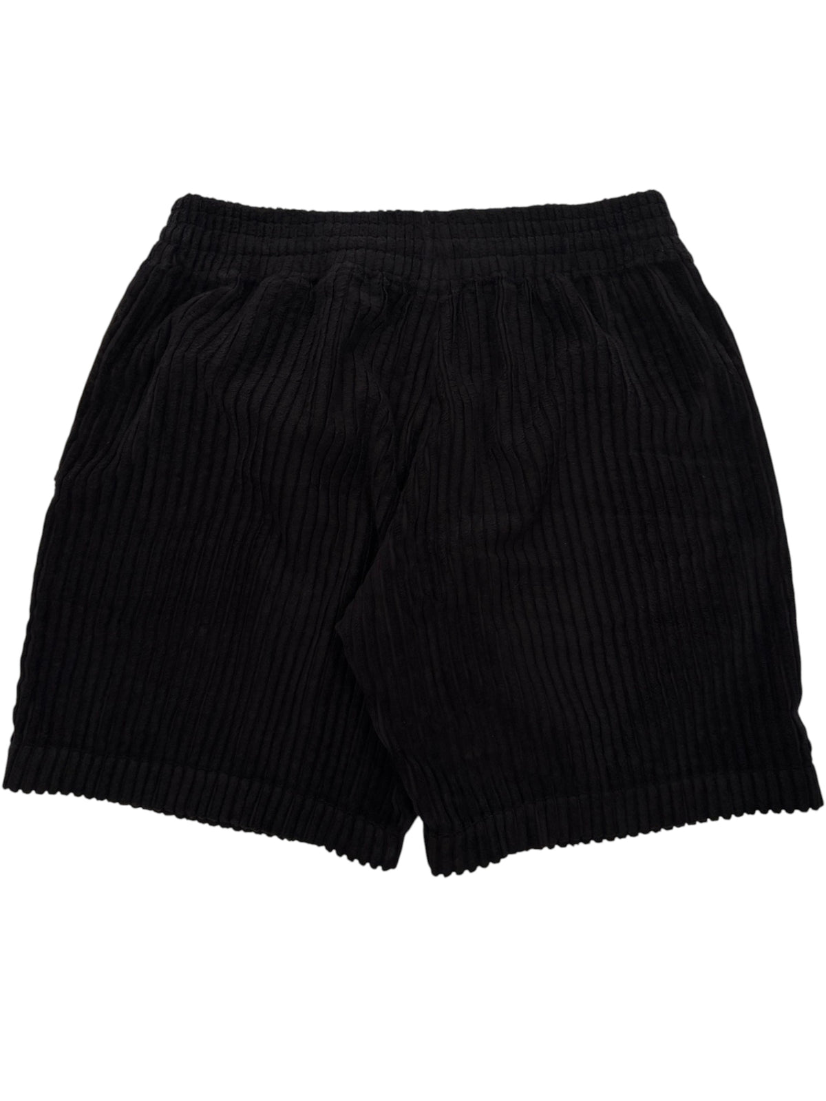 Wide Wale Corduroy Chrome Hearts Chomper Shorts Black Elastic Waist