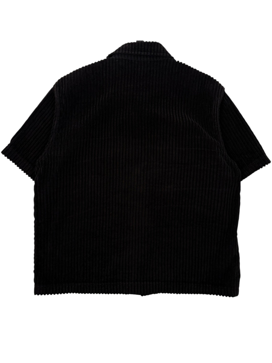 Silver Scroll Label Chrome Hearts Chomper Corduroy Shirt Black