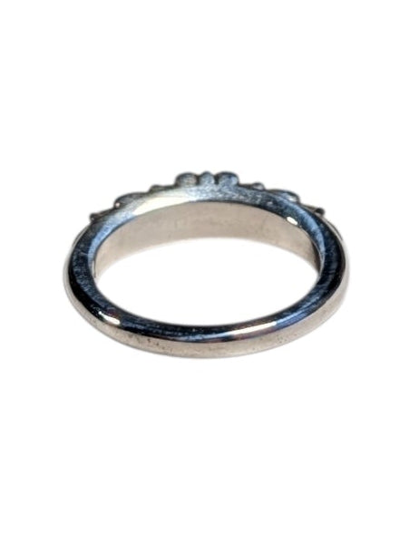 Chrome Hearts Silver Baby Classic Floral Cross Ring Verified YP Collective