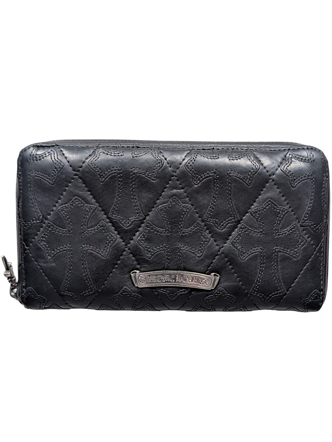 Cemetery Cross Patch Zipper Wallet Rec F