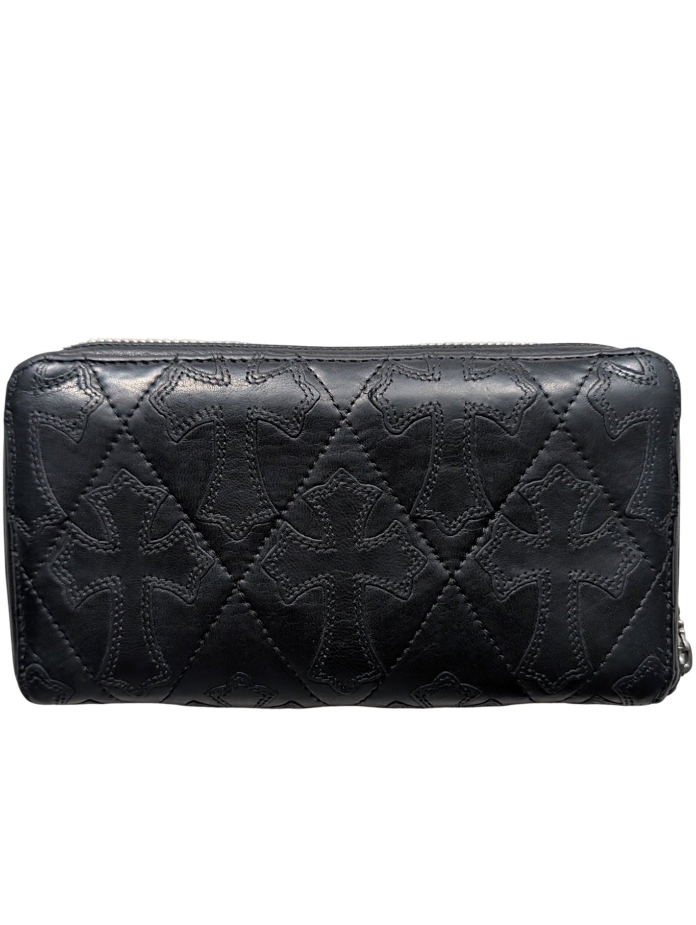 Cemetery Cross Patch Zipper Wallet Rec F