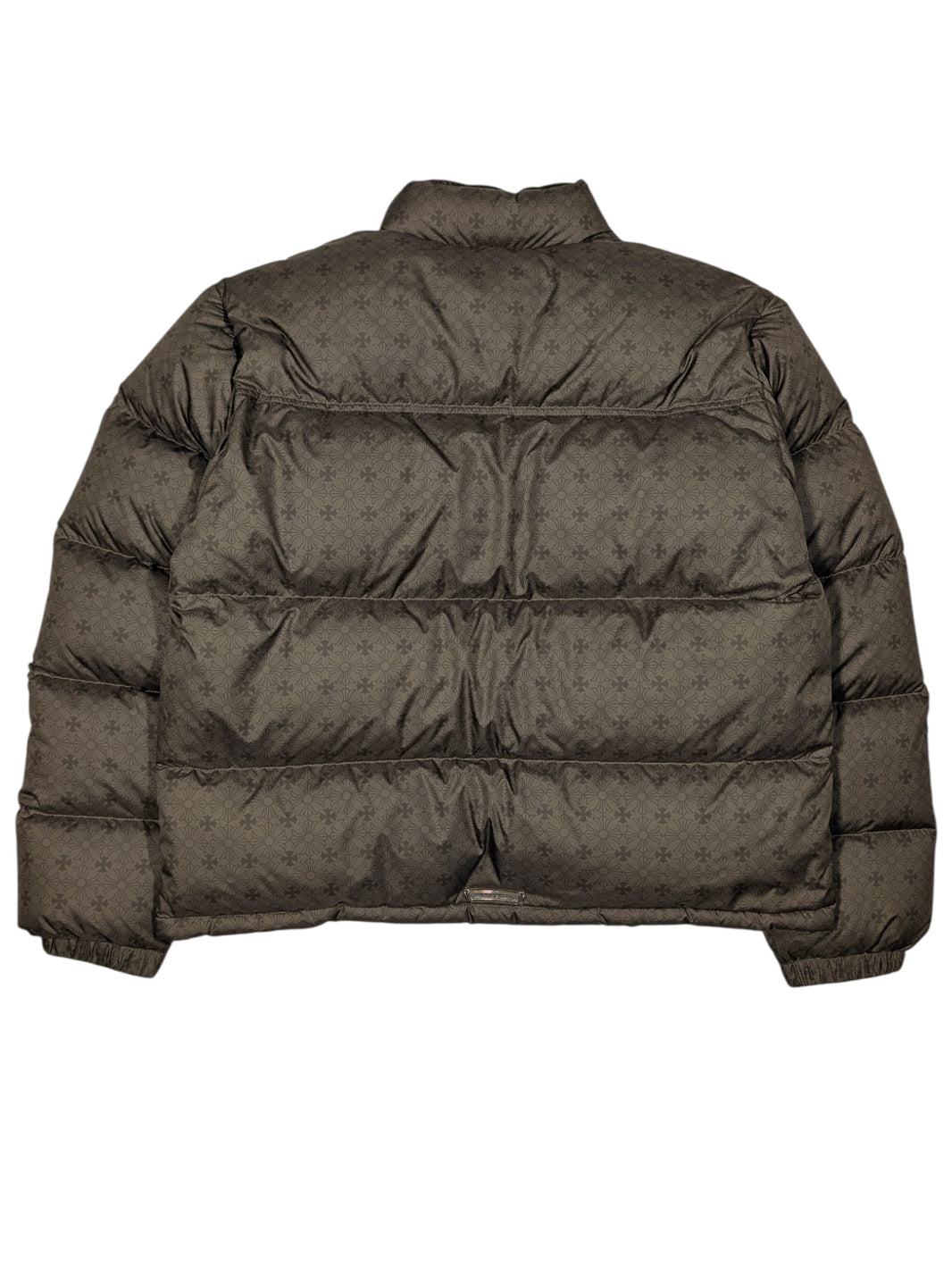 Chrome Hearts Green Monogram Plus Puffer Jacket Sterling Silver Hardware