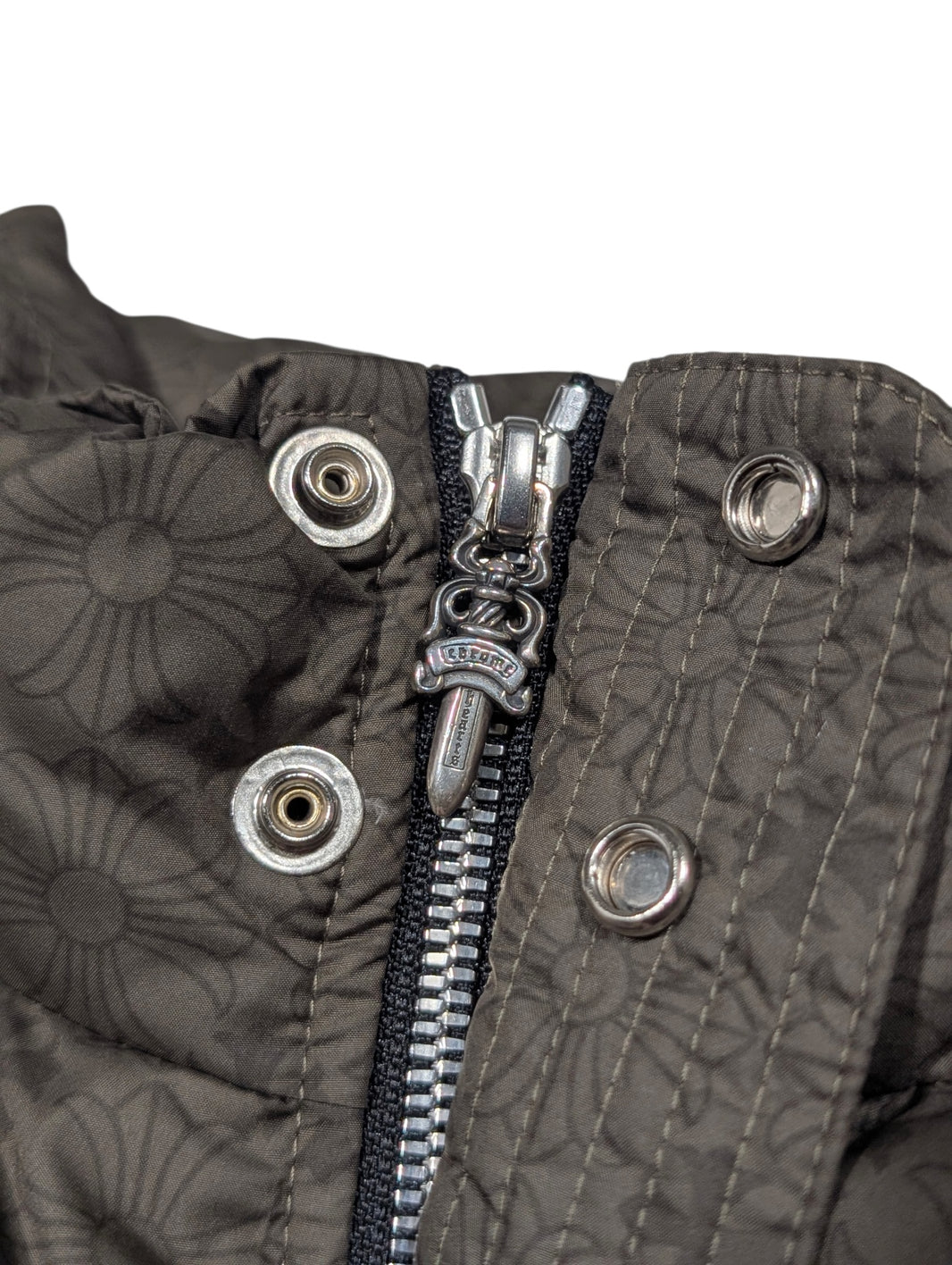 Chrome Hearts Green Monogram Plus Puffer Jacket Authenticated Designer