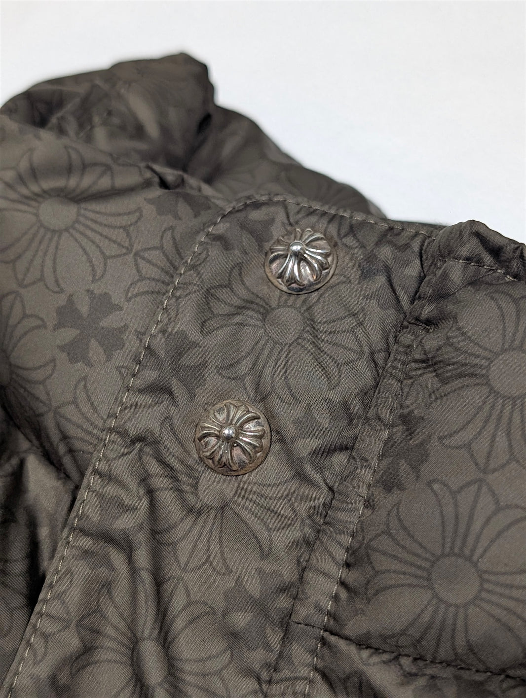 Chrome Hearts Green Monogram Plus Puffer Jacket Archival