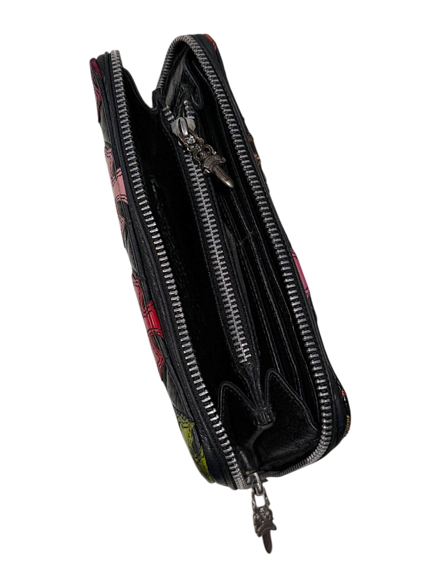 Dagger Zip Pull .925 Sterling Silver Hardware Chrome Hearts Wallet