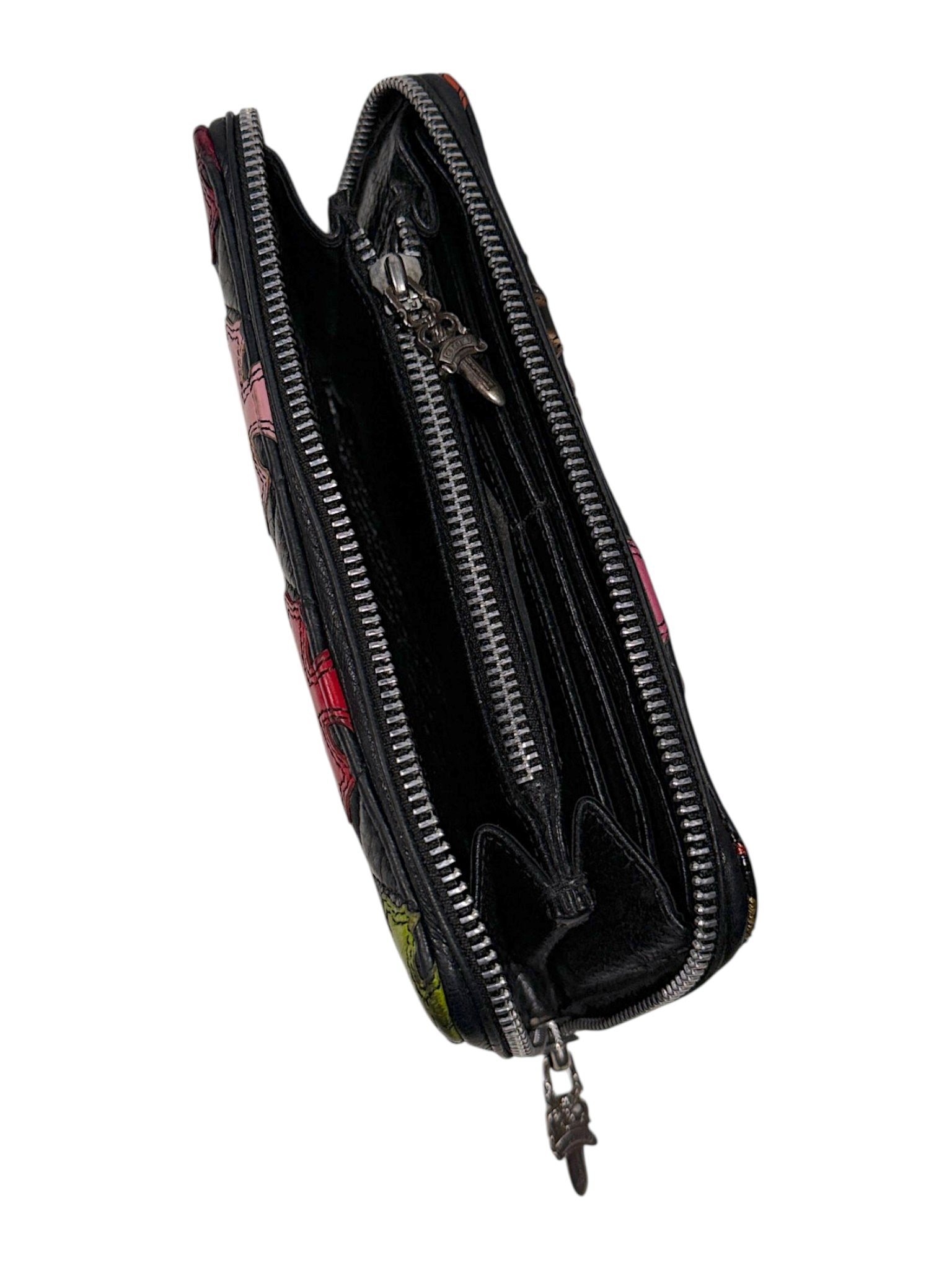Dagger Zip Pull .925 Sterling Silver Hardware Chrome Hearts Wallet