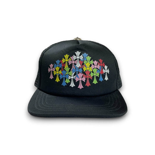 Chrome Hearts "King Taco" Multicolor Cross Trucker Hat Authentic Hats