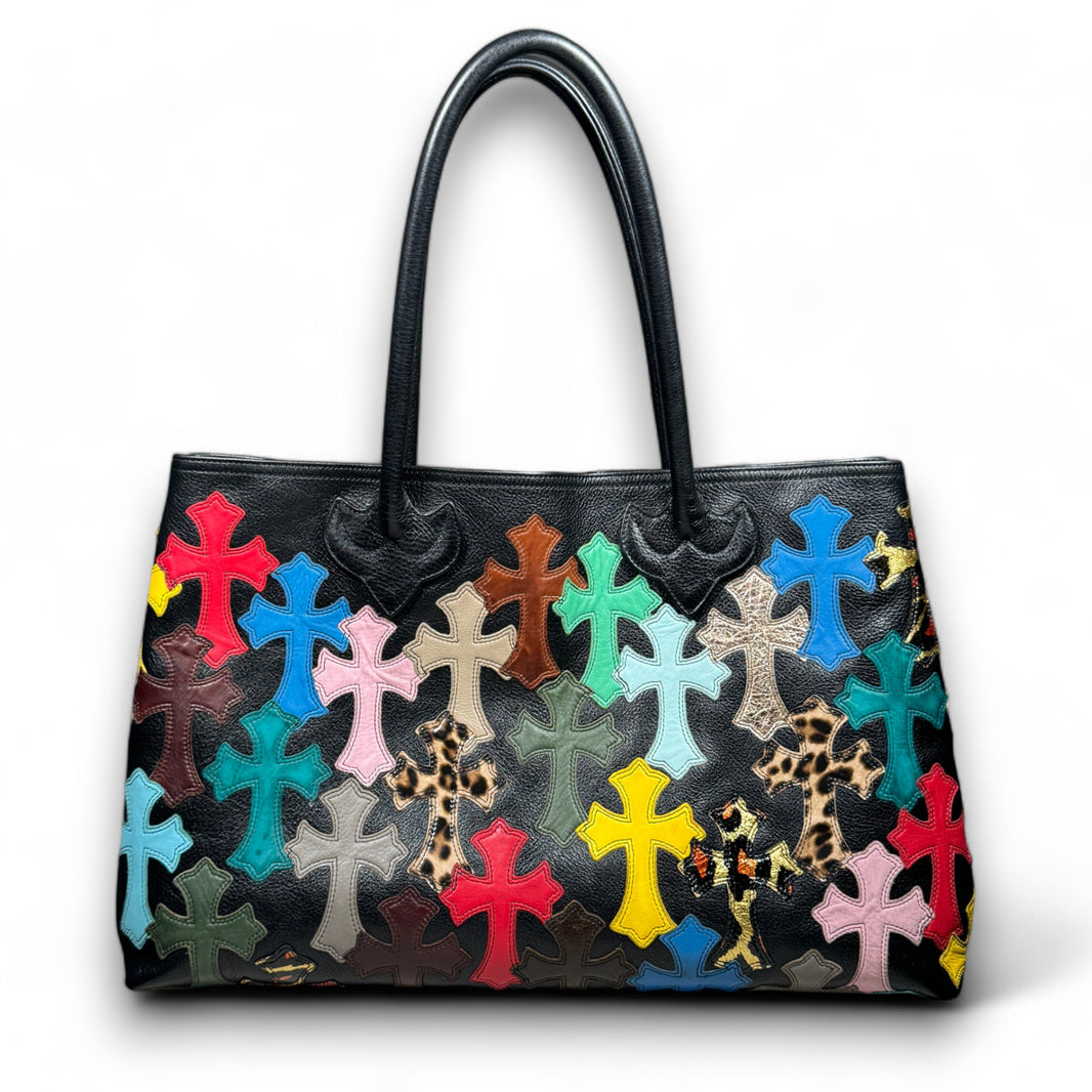 Chrome Hearts Multi Color Cross Patch Tote Bag Verified YP Collective