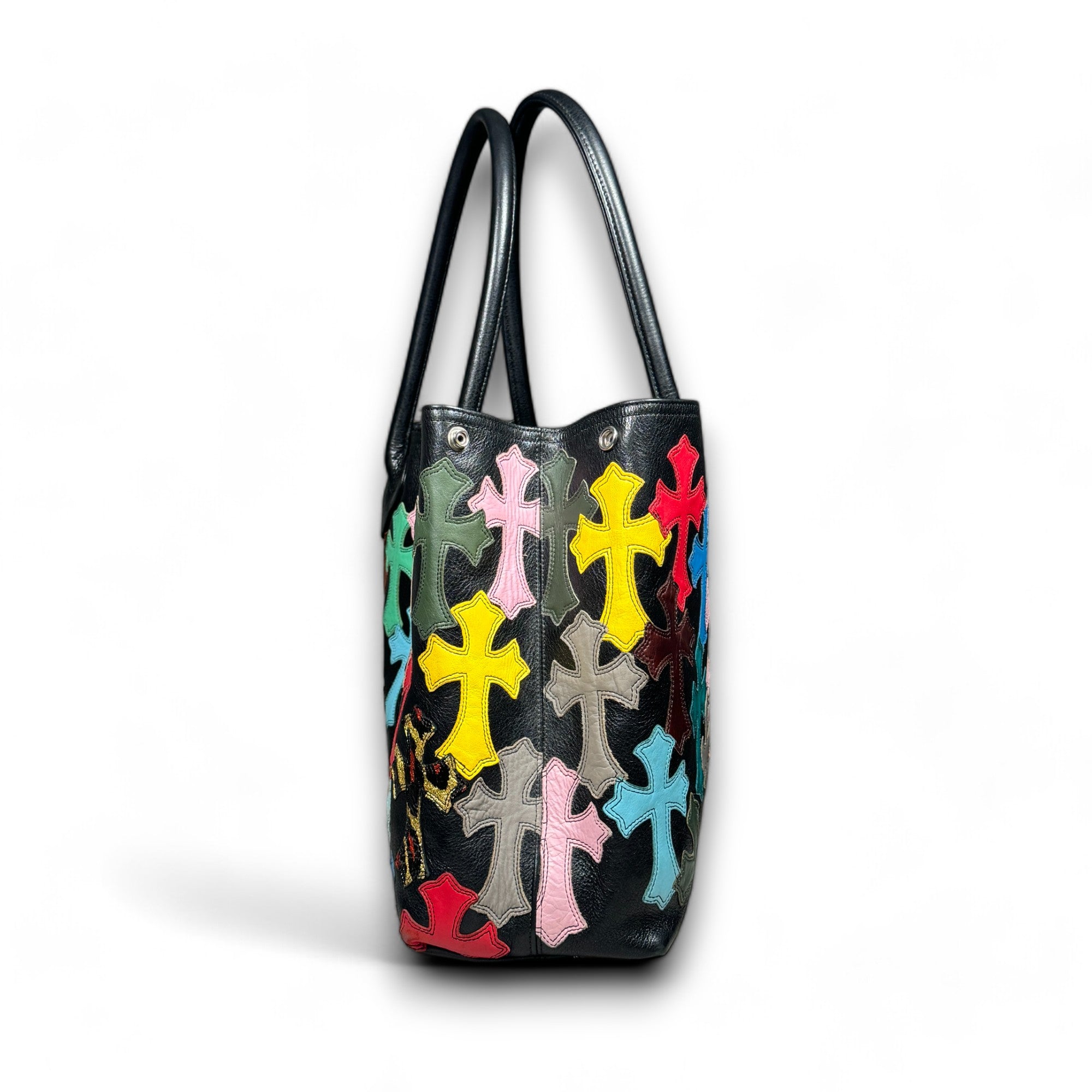 Chrome Hearts Multi Color Cross Patch Tote Bag Archival