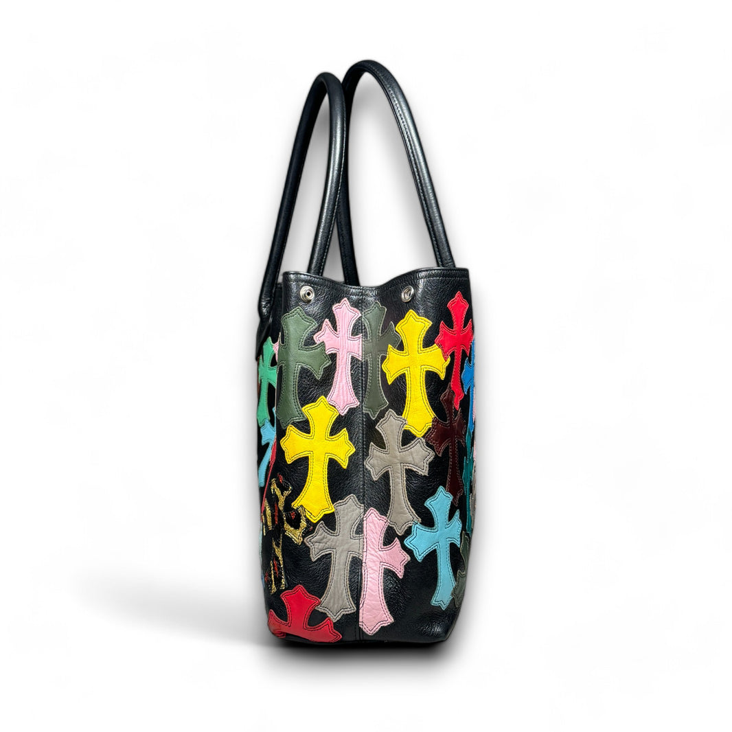 Chrome Hearts Multi Color Cross Patch Tote Bag Archival