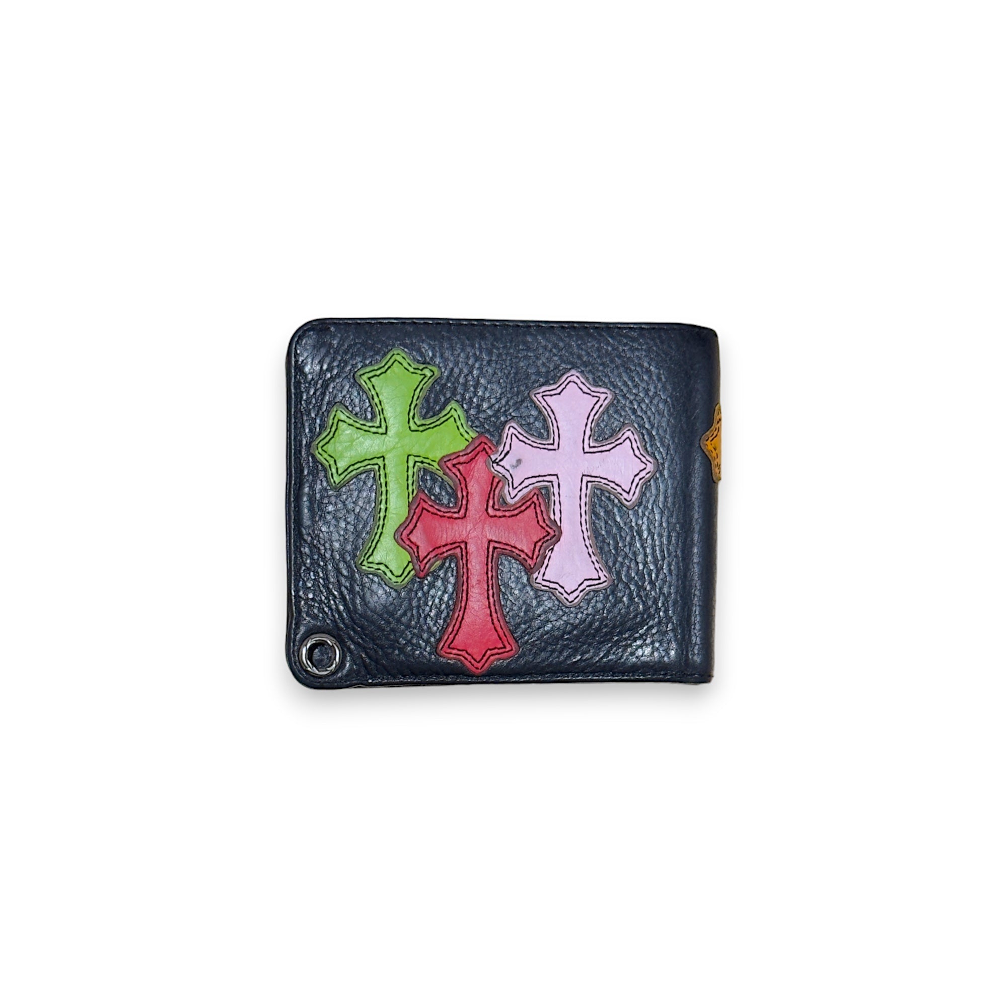 1/1 Multi Color Cross Patch Bifold Wallet by Chrome Hearts | YP Collective
