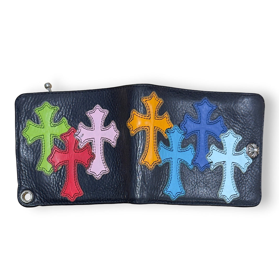 1/1 Multi Color Cross Patch Bifold Wallet