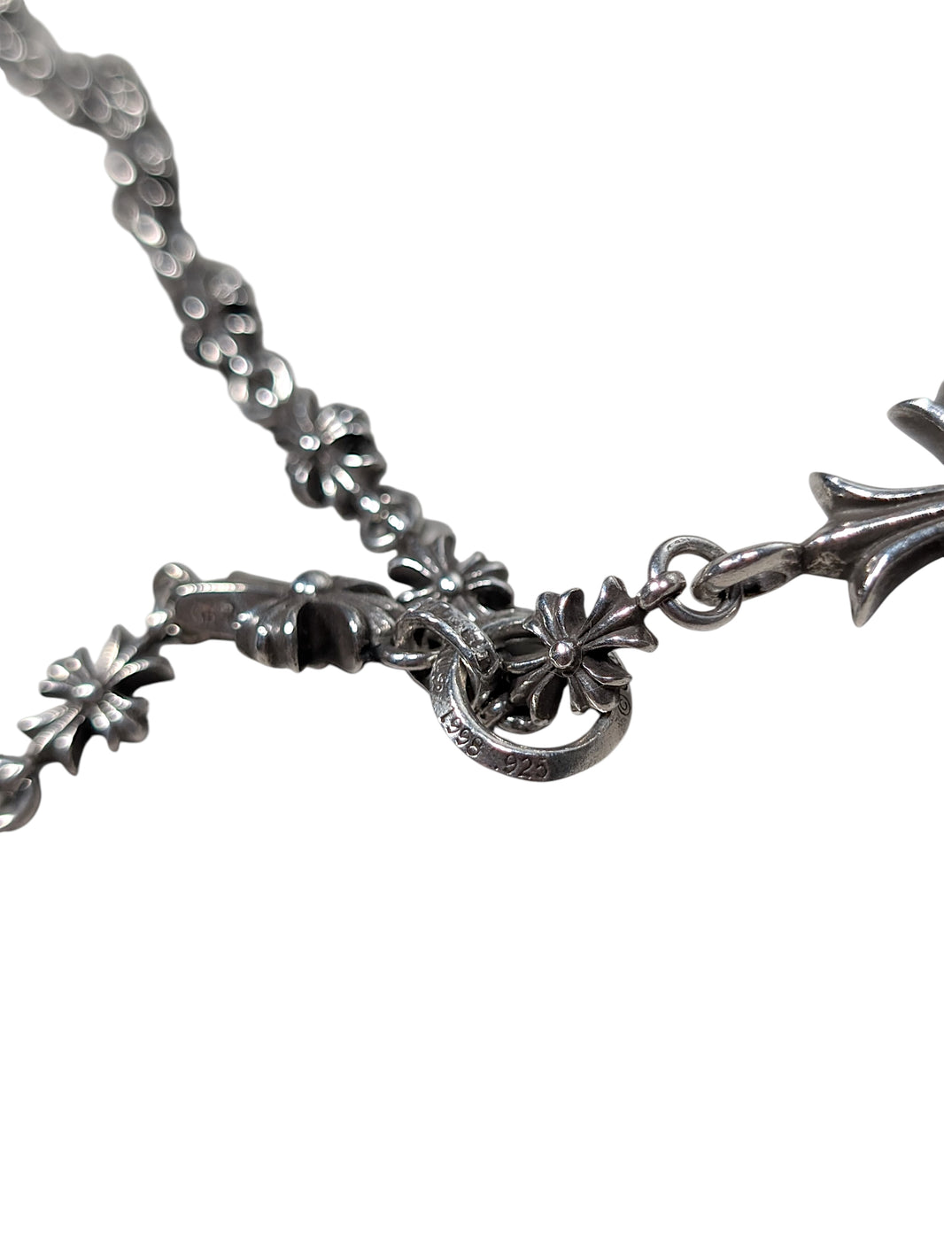 Chrome Hearts 30" Tiny E Rosary Necklace w/ Babyfat & Tiny Fat Archival