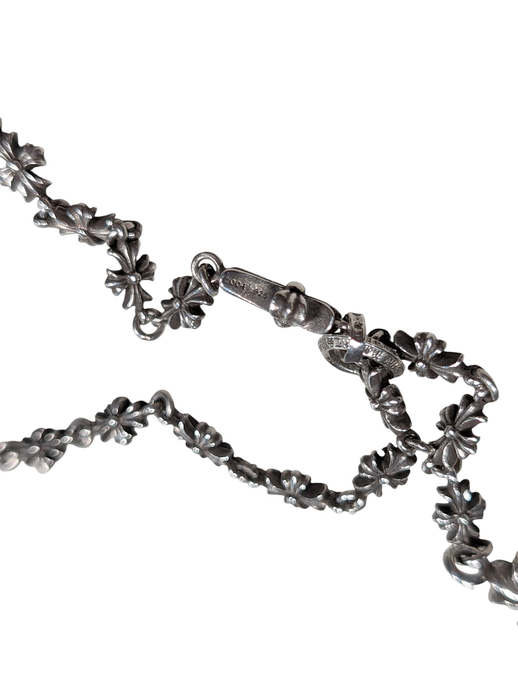 Chrome Hearts 30" Tiny E Rosary Necklace w/ Babyfat & Tiny Fat Authenticated Designer