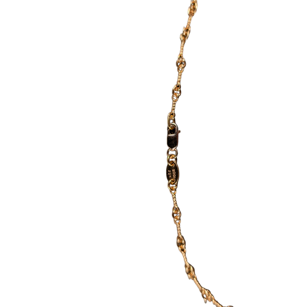 Chrome Hearts 22k Gold Twist Chain Verified YP Collective