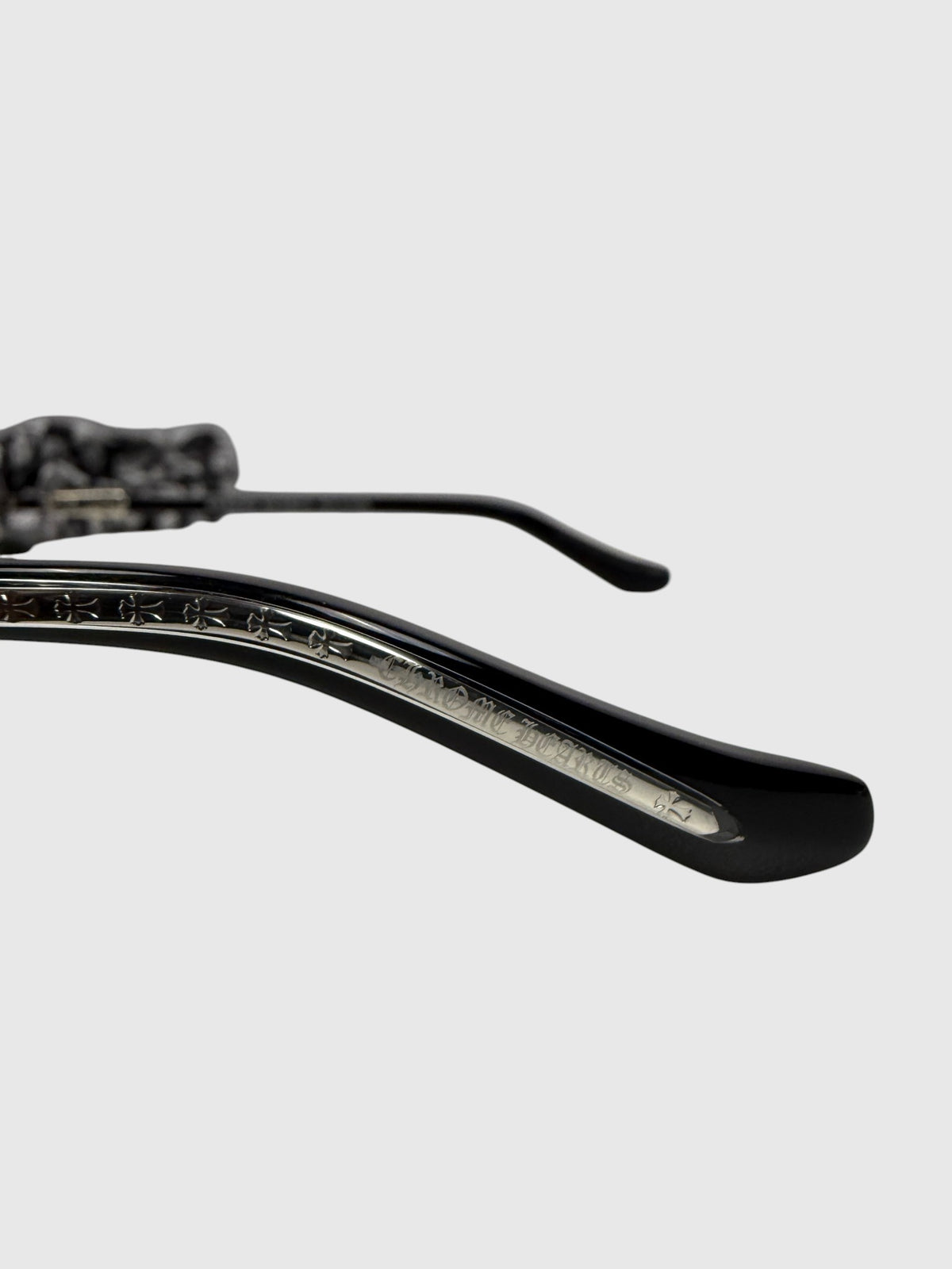 Engraved Cross Temple Chrome Hearts Nip Slip Glasses
