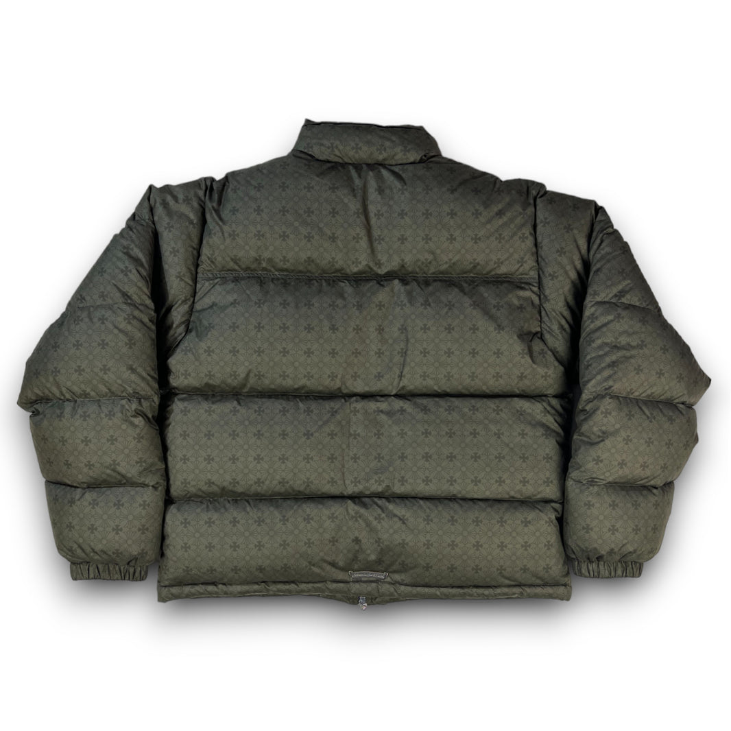 Chrome Hearts Monogram Plus Stiff V2 Puffer Jacket Sterling Silver Hardware