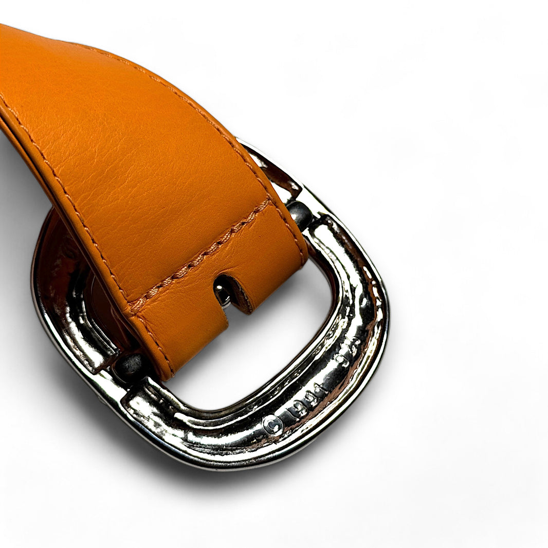 Chrome Hearts Orange Gunslinger Belt Authenticated Designer