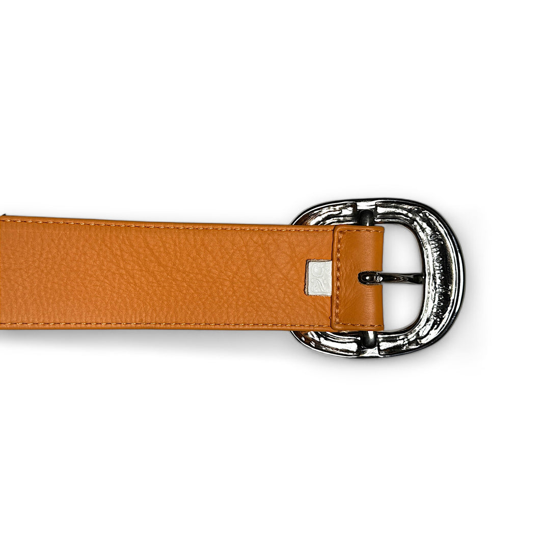 Chrome Hearts Orange Gunslinger Belt Sterling Silver Hardware