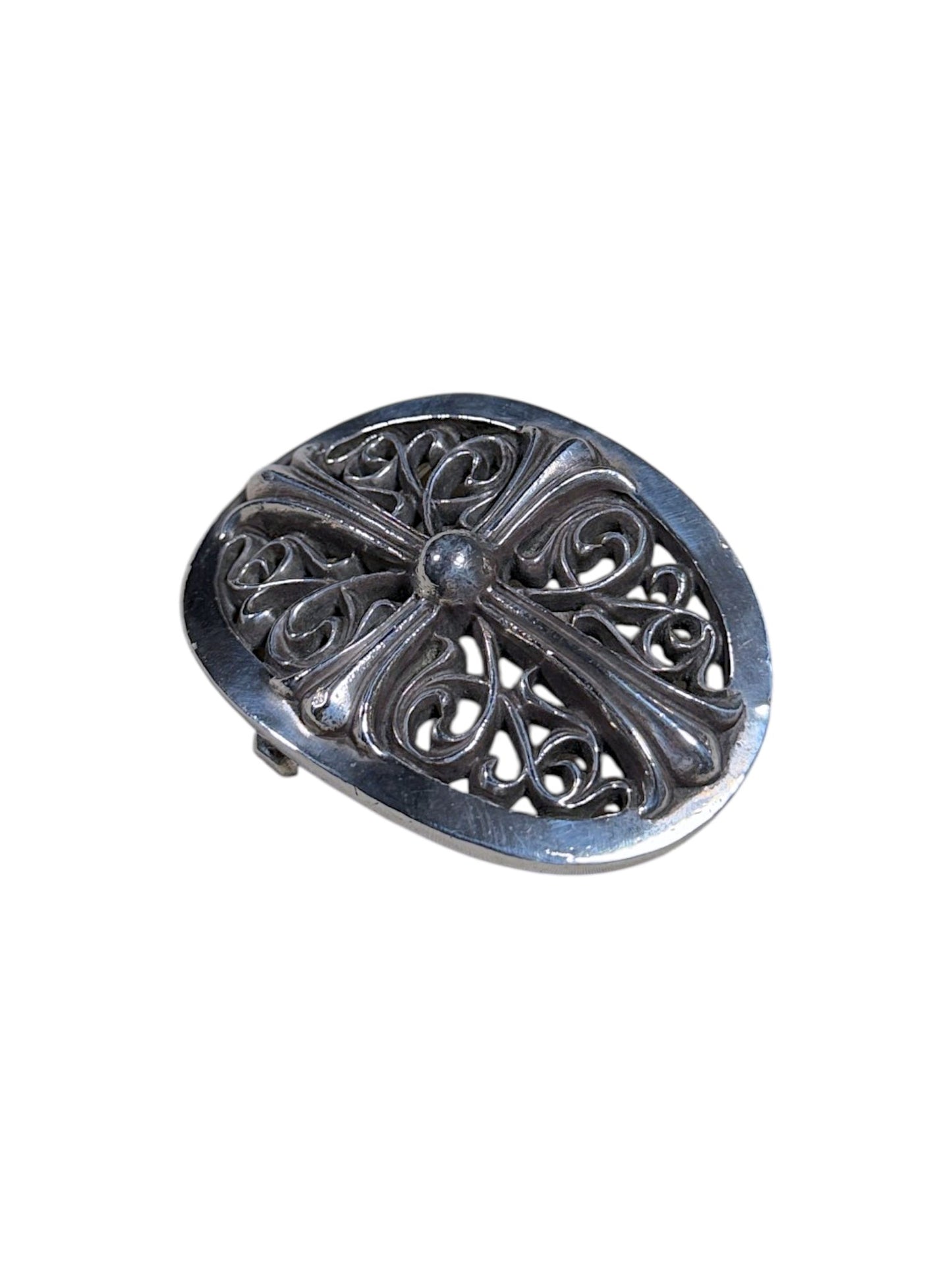 .925 Sterling Silver Chrome Hearts CH Cross Belt Buckle