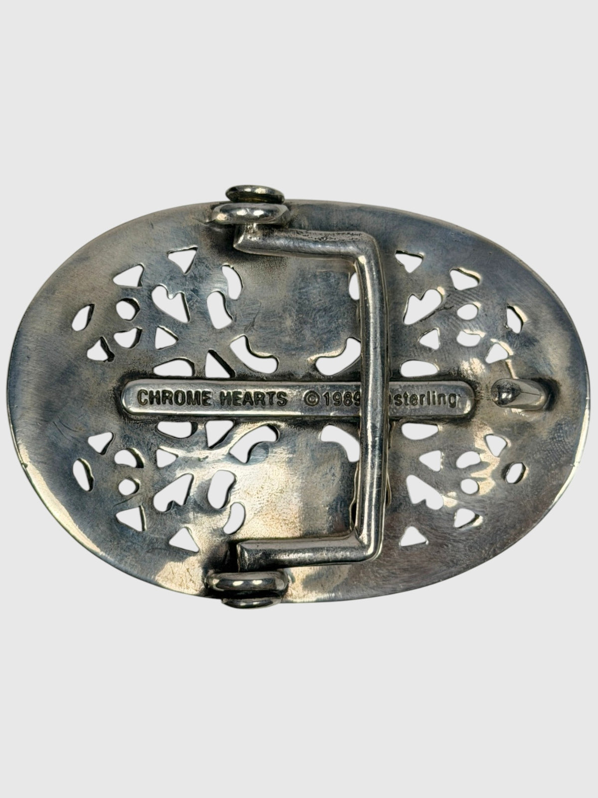 Sterling Silver CH Cross Belt Buckle Chrome Hearts 1.5 Inch