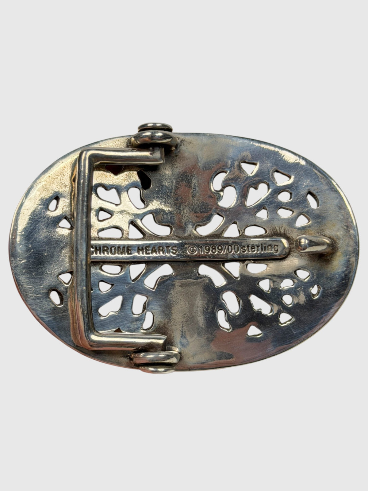 Oval Cross Buckle by Chrome Hearts for 1.5 Inch Belt Strap