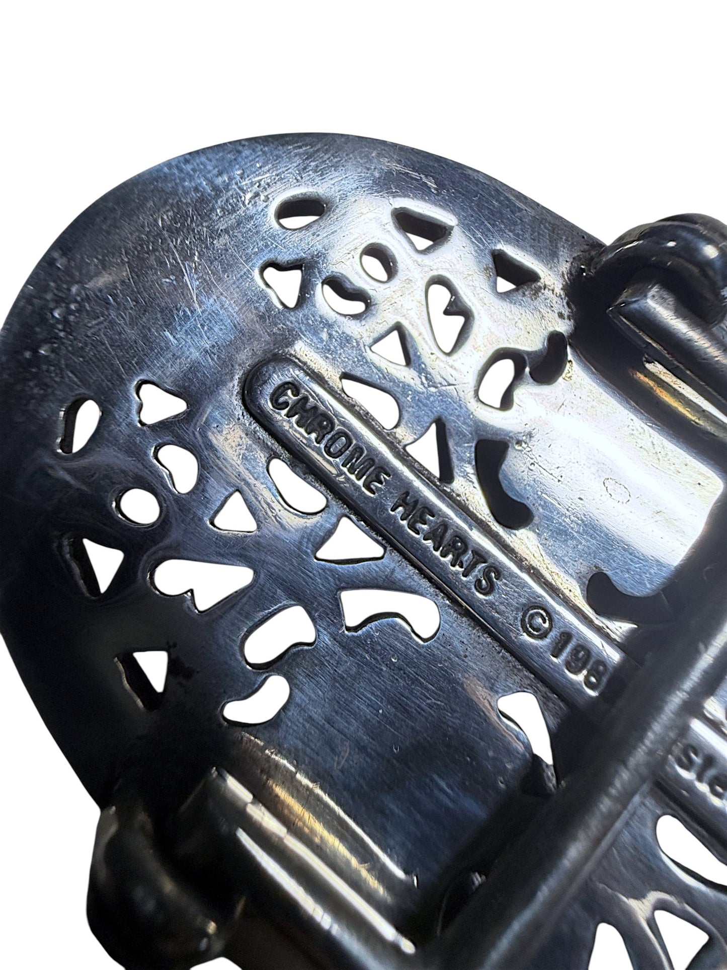 Chrome Hearts CH Silver Belt Buckle Cross Accessory