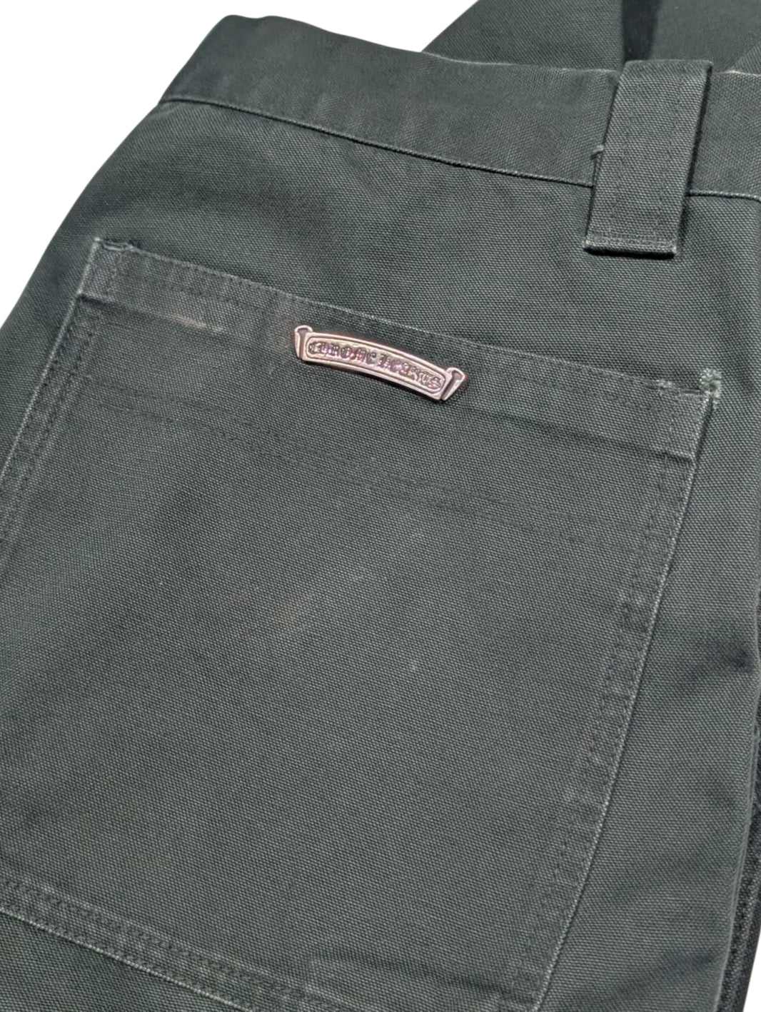 Chrome Hearts Green Double Knee Carpenter Pants Japan Exclusive Archival