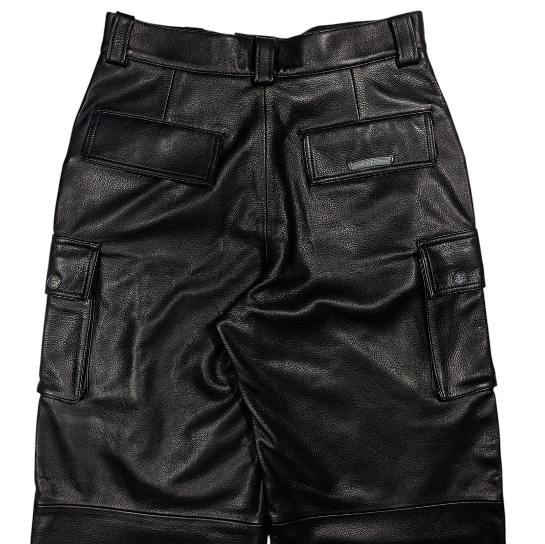 chrome heart leather pants