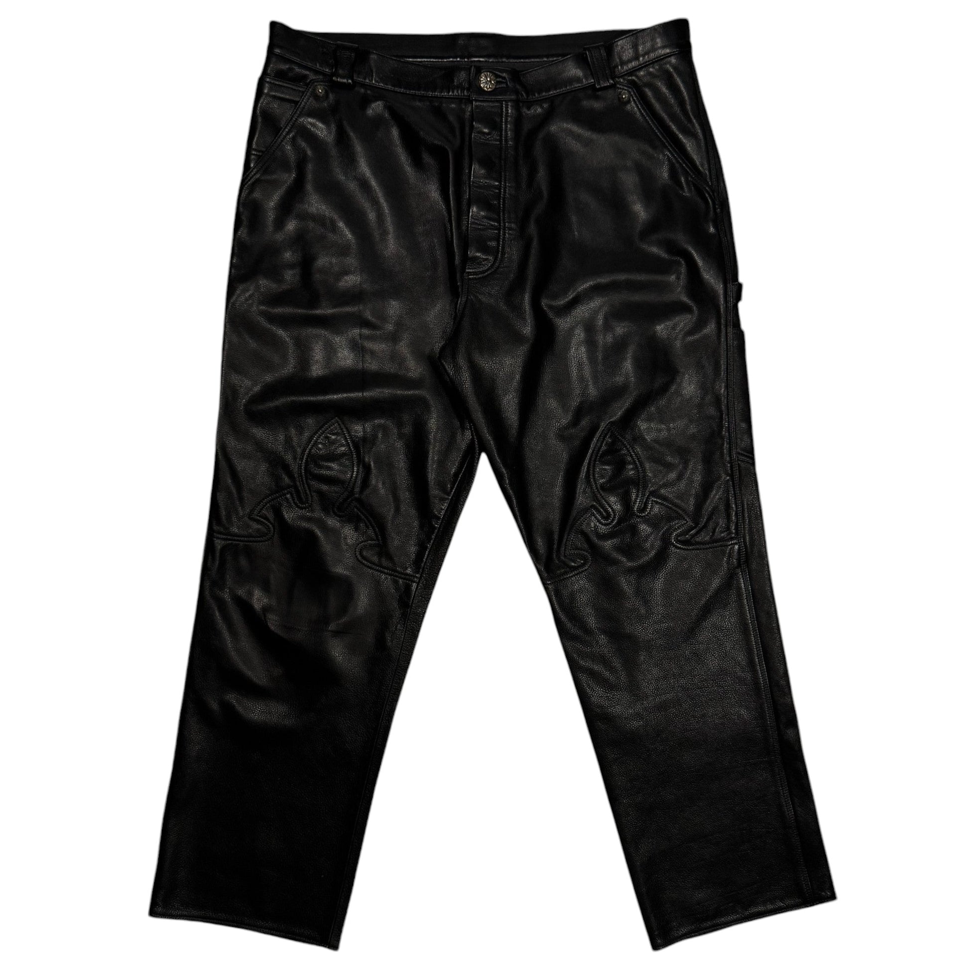 chrome hearts leather pants