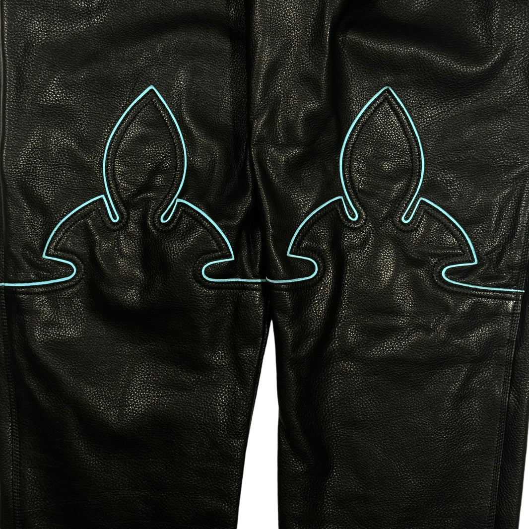 Chrome Heart Leather Pants