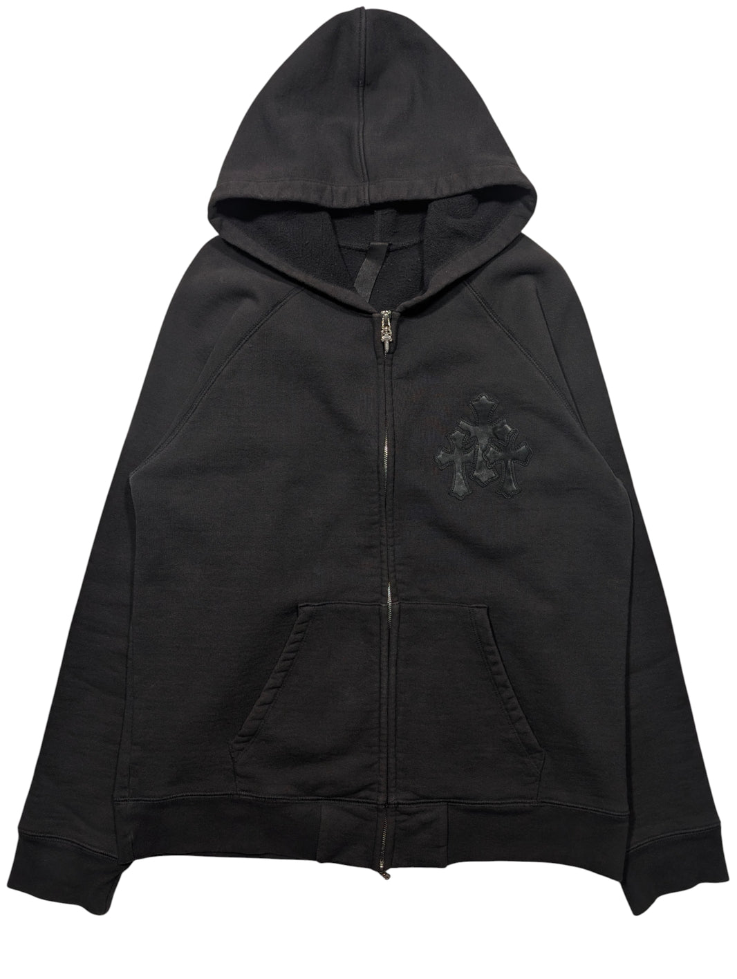 Paper Jam Triple Cross Patch Zip Up Hoodie