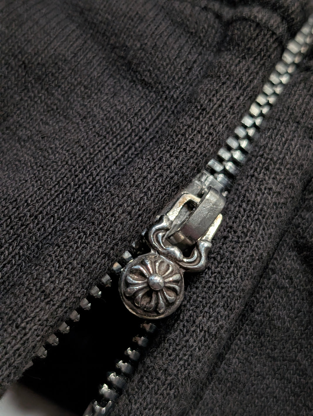 Chrome Hearts Triple Cross Patch Zip Up Hoodie Paper Jam Authenticated Designer