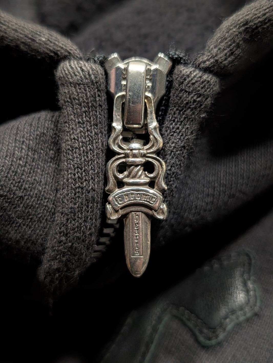 Chrome Hearts Triple Cross Patch Zip Up Hoodie Paper Jam Archival