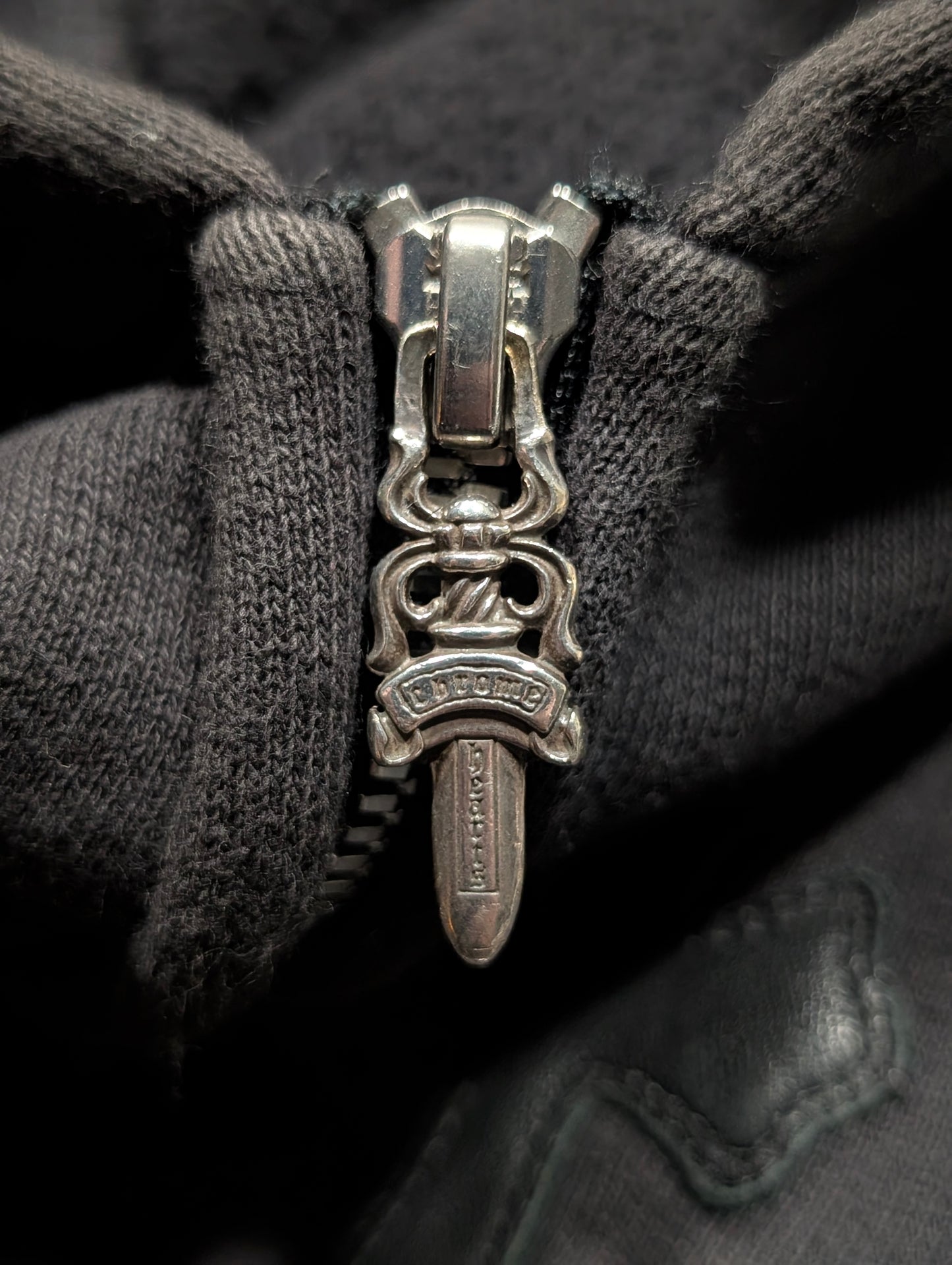 Paper Jam Triple Cross Patch Zip Up Hoodie