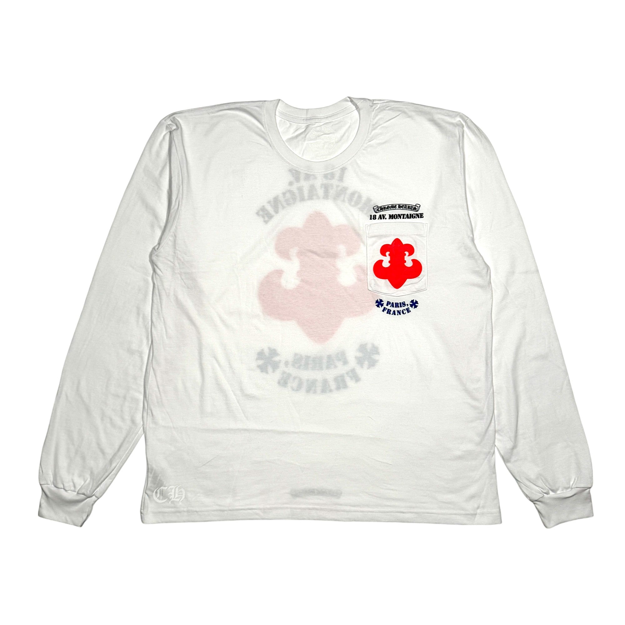 CHROME HEARTS Paris コットン Tシャツ【ランク：A】 Chrome Hearts Chrome Hearts 18 Avenue Montaigne Paris
