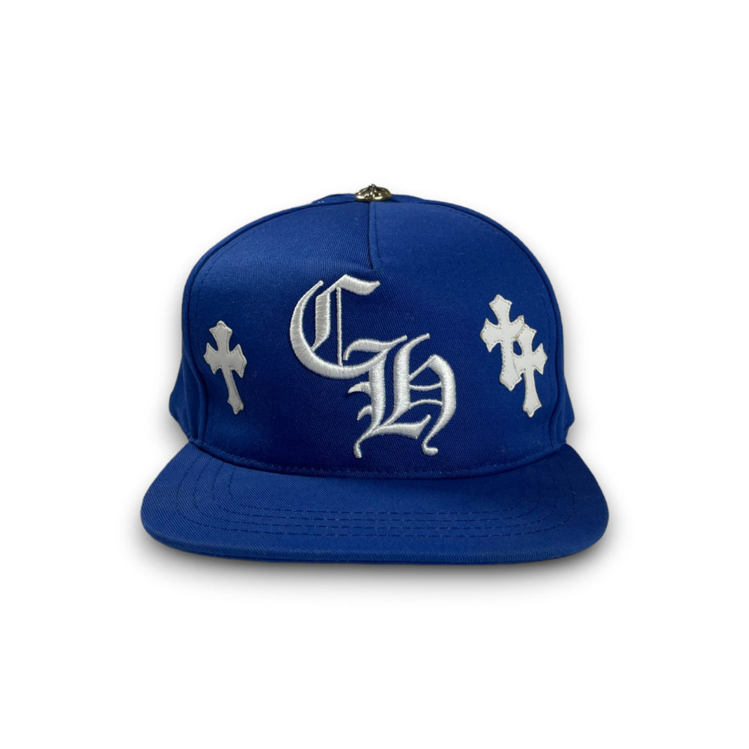 Chrome Hearts Blue Baseball Cross Patch Hat