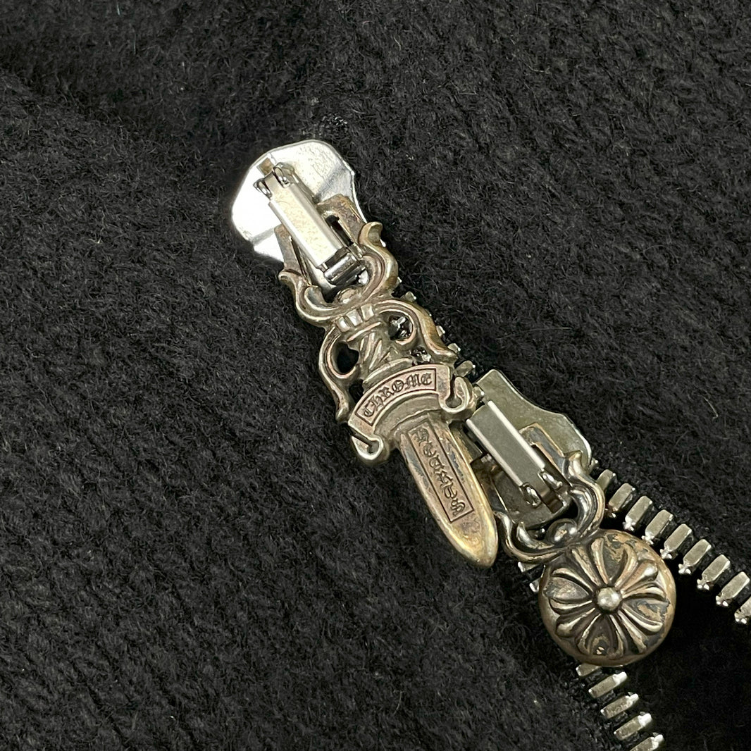 Chrome Hearts Sleeveless Cross Patch Cashmere Hoodie Vest Verified YP Collective