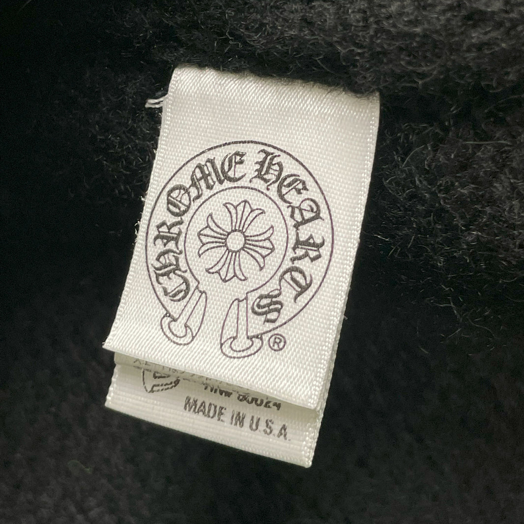 Chrome Hearts Sleeveless Cross Patch Cashmere Hoodie Vest Authenticated Designer