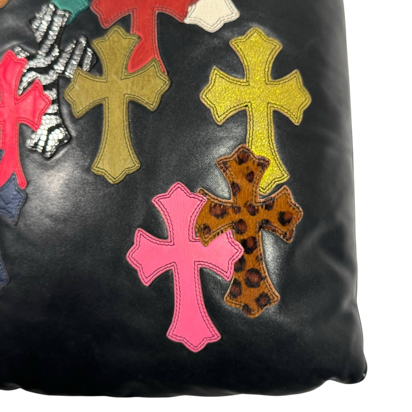 1/1 Multi Color Cross Patch Pillow