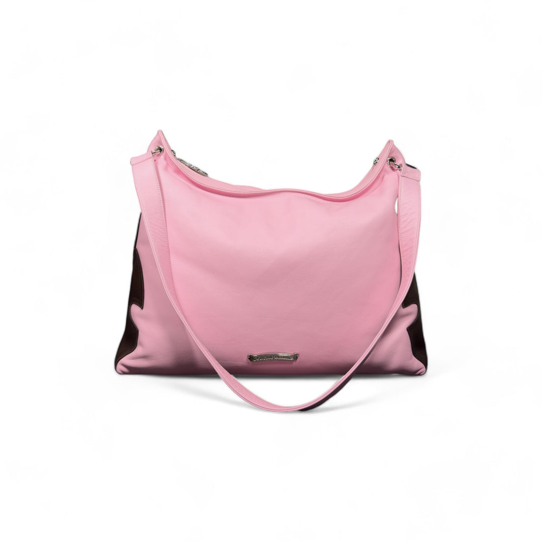 Chrome Hearts Pink Chocolate Lyon Bag Sterling Silver Hardware