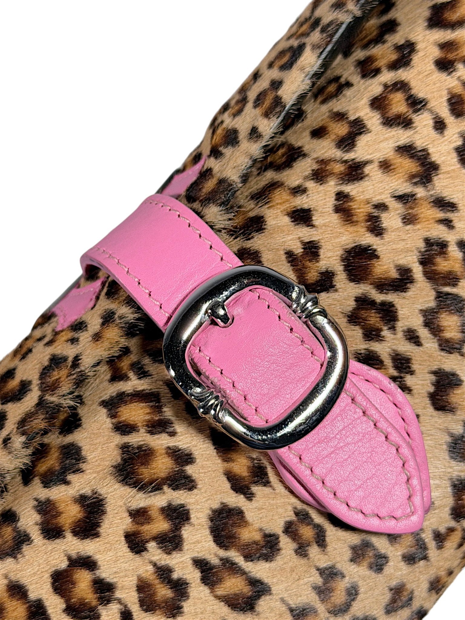 Chrome Hearts Pink Leather Buckle Closure Watch Roll