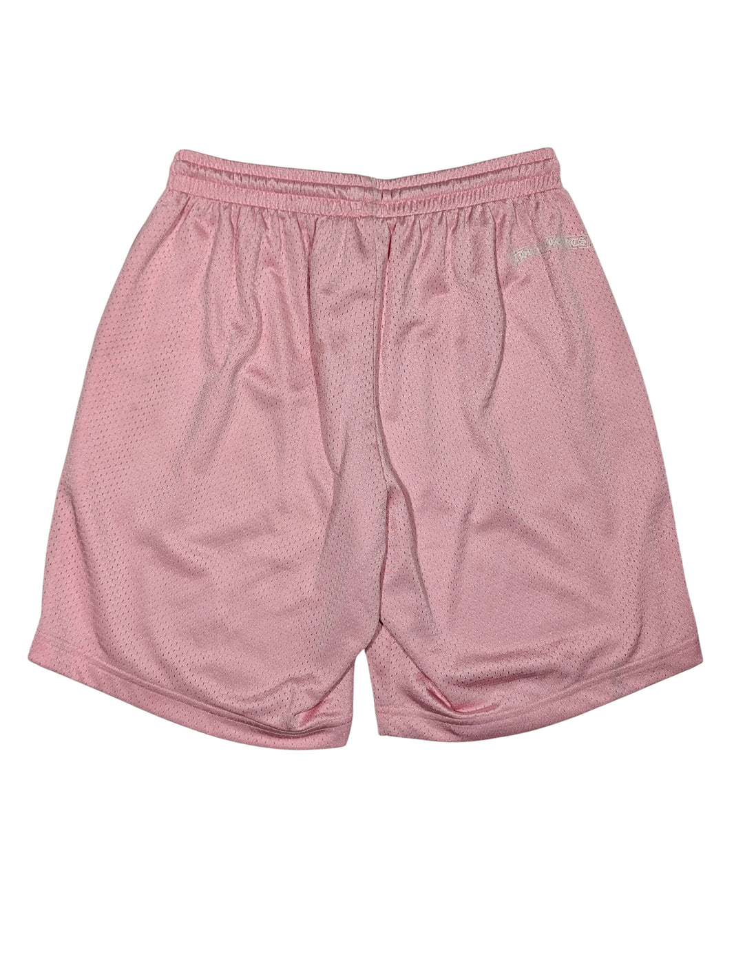Chrome Hearts Pink Mesh "Love You" Basketball Shorts Sterling Silver Hardware