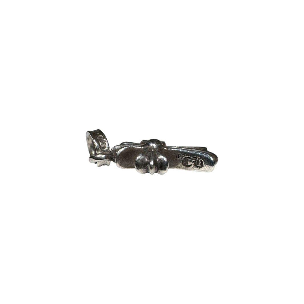 Chrome Hearts Pink Sapphire Baby fat Cross Pendant Charm .925 Silver Verified YP Collective