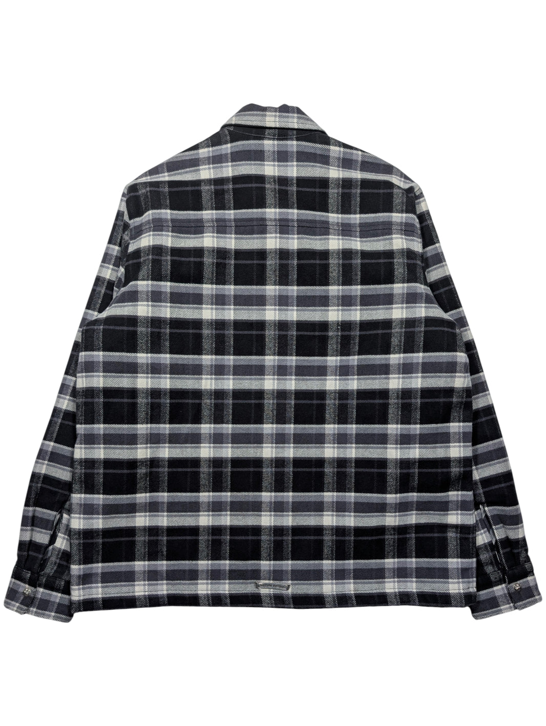 Chrome Hearts Work Dog Quilted Flannel Jacket Sterling Silver Hardware