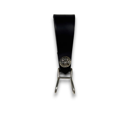 Chrome Hearts Crossball Leather Belt Loop Authentic Misc.