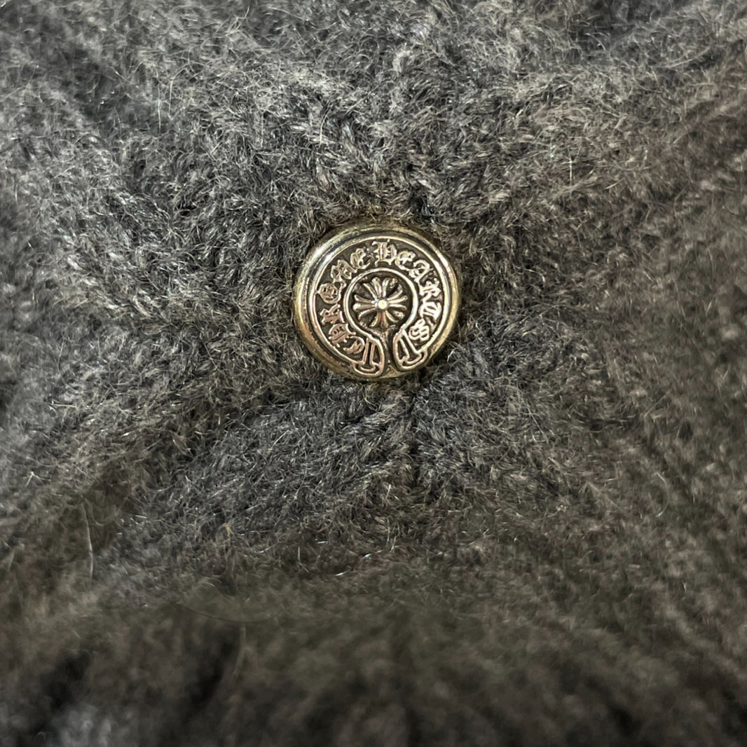 Chrome Hearts Plus Patch Beanie Sterling Silver Hardware