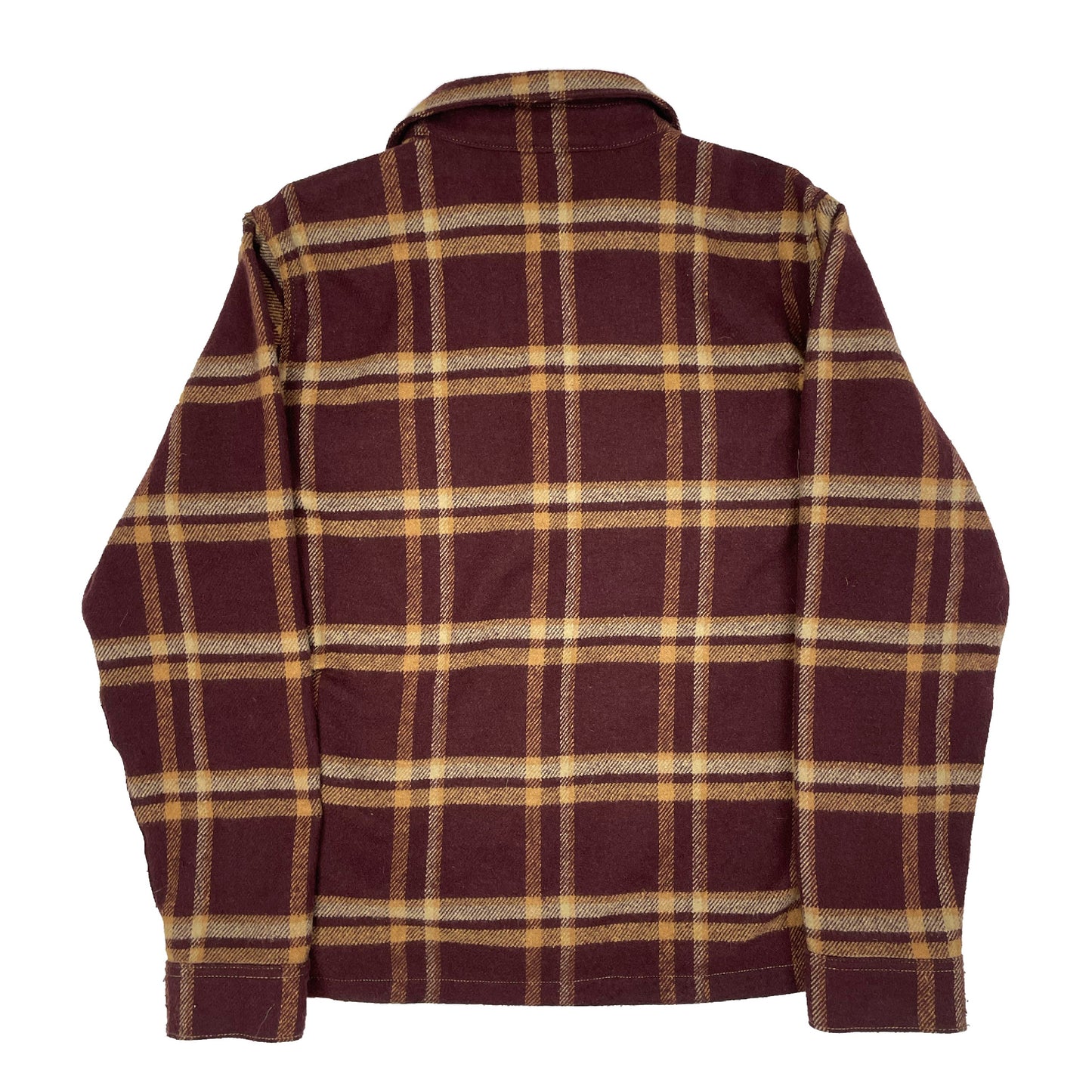 Merlot Wine Plaid Work Dog Flannel Shirt